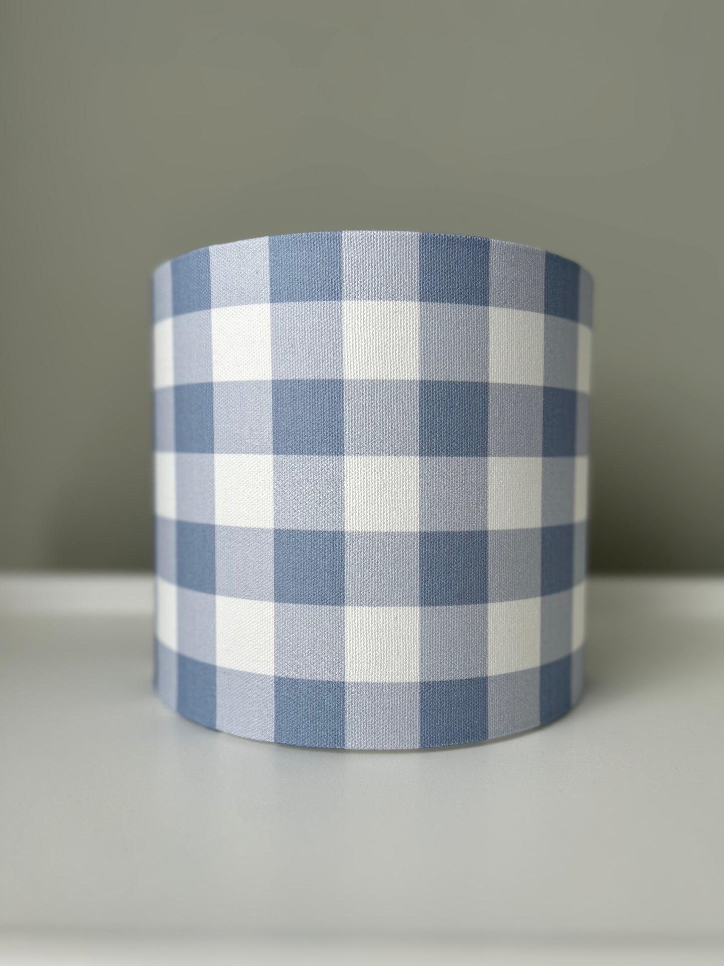 "Classic Breeze Small Check" Drum Lampshade