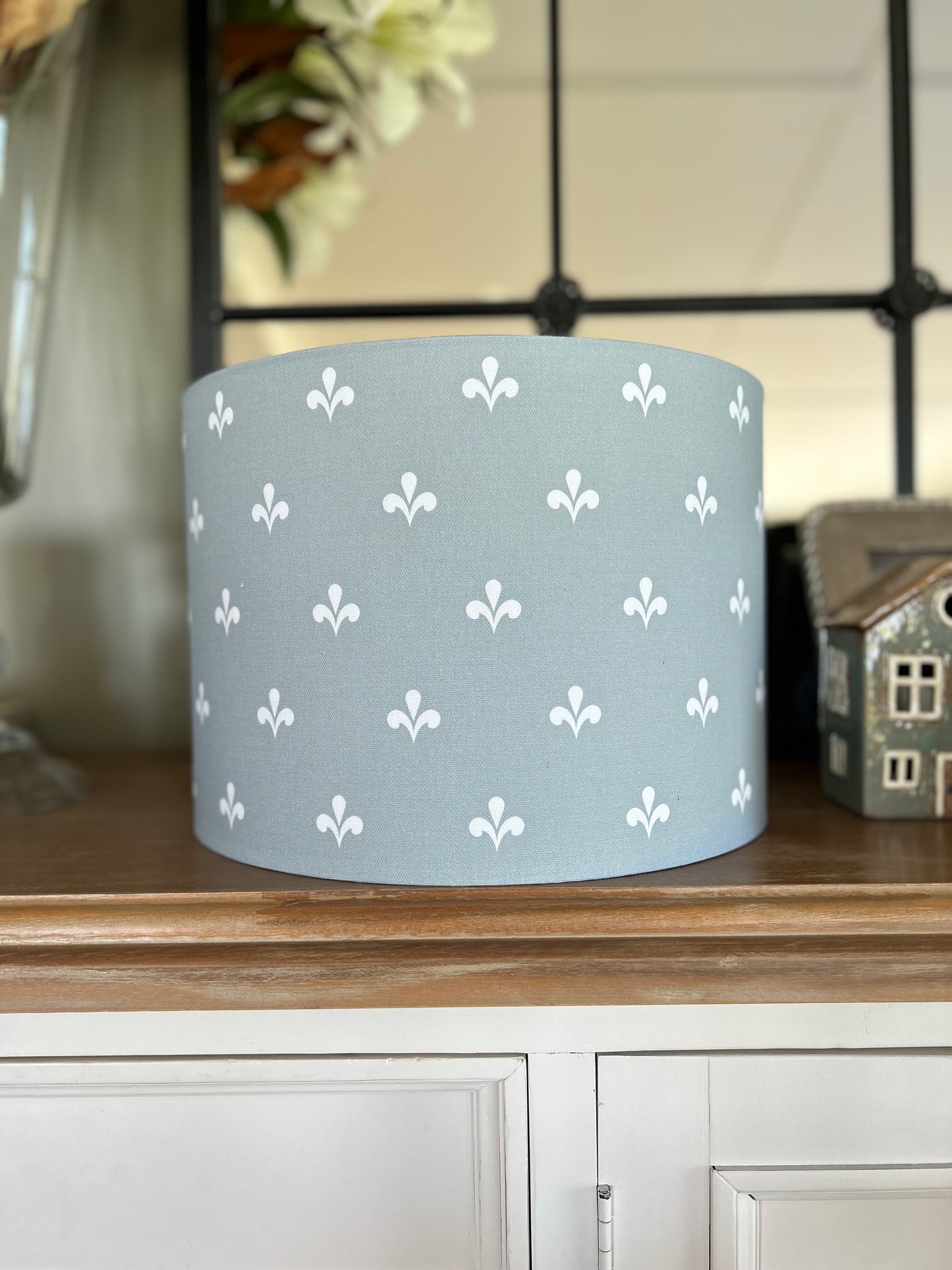 Eucalyptus Swish Reverse 30cm Drum Lampshade