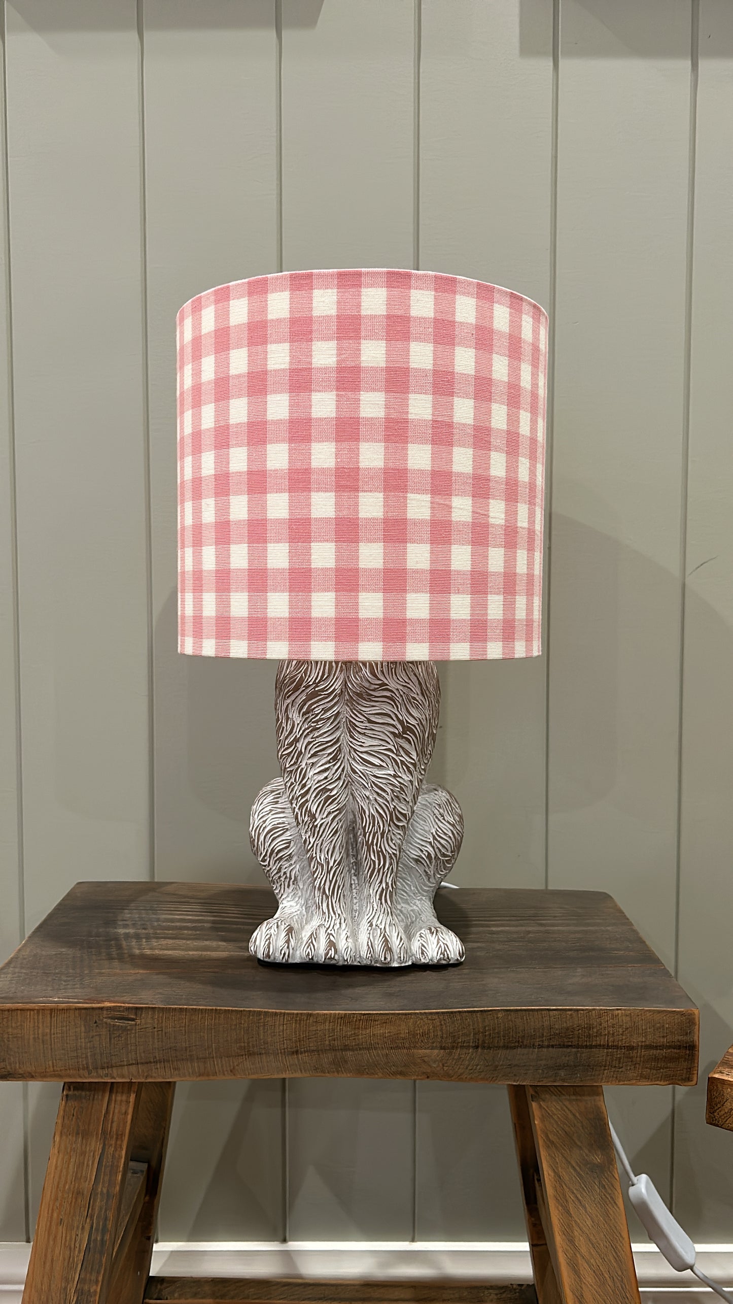 Laura Ashley Pink Gingham Lampshade