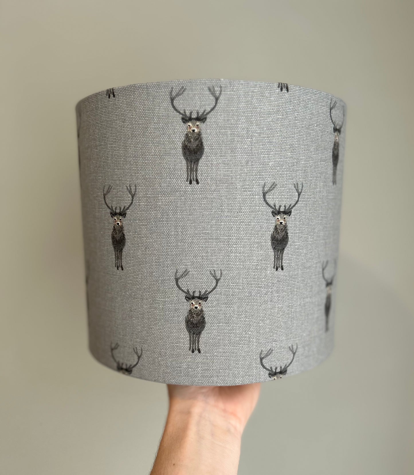 Highland Stag 20cm Drum Lampshade