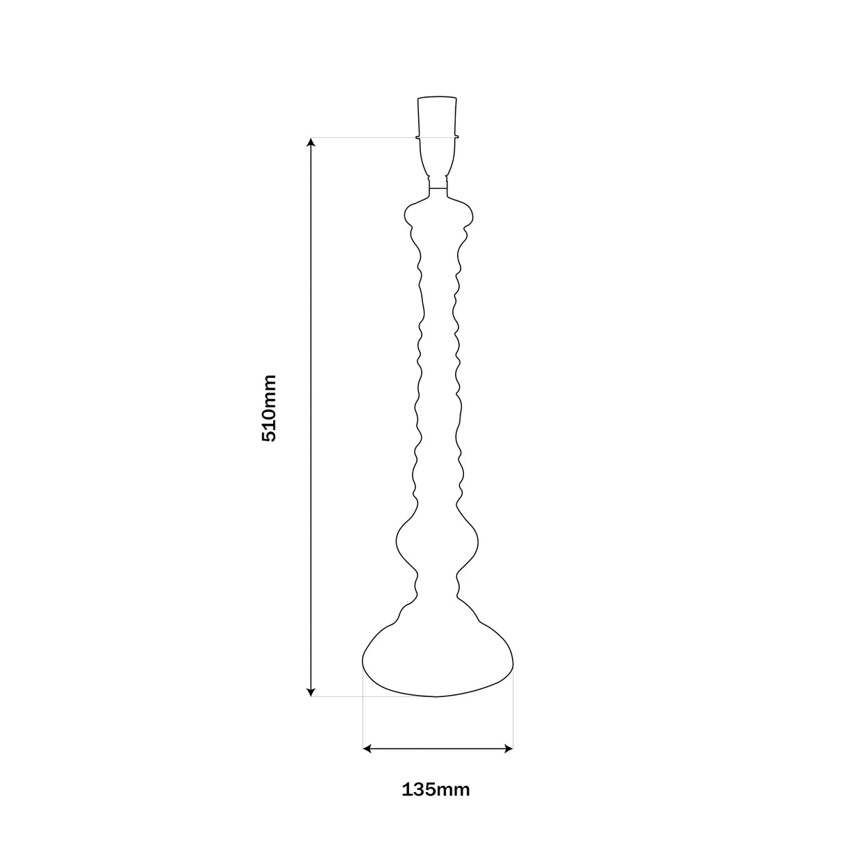 Long Island White Table Lamp Base